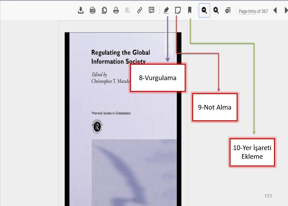 Ebook Central Çevrimiçi Oku Kısımları